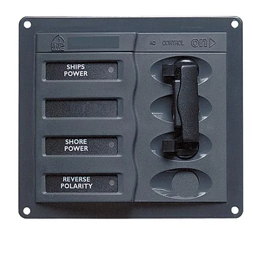 900-ACCH-110V – BEP Power Distribution Box, For AC Main Circuit Breaker Panel 110 Volt AC 30 Amp 2 Input Selector Pos...